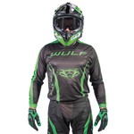 WULFSPORT Wulfsport Linear MX Shirt Groen