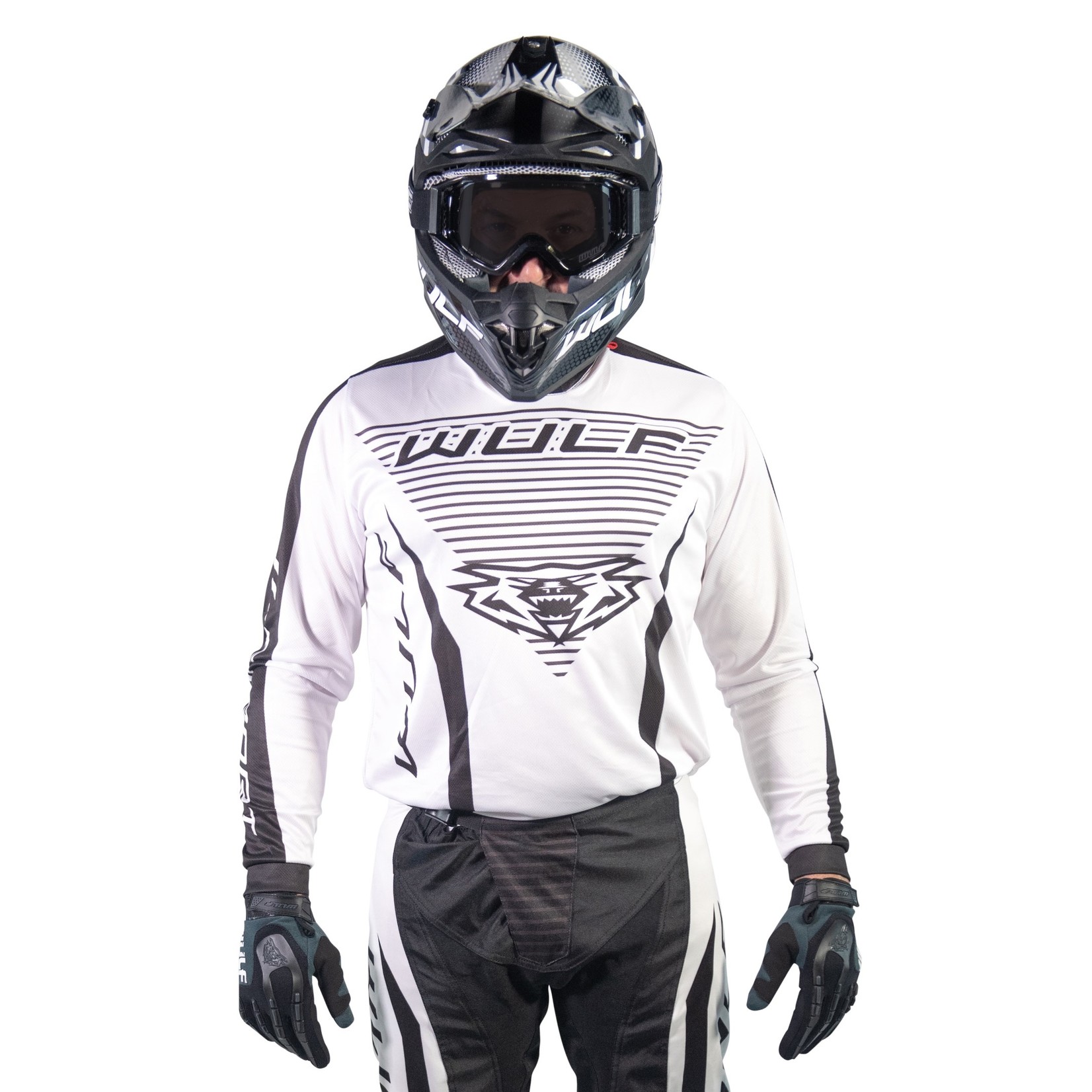 WULFSPORT Wulfsport Linear MX Shirt Wit