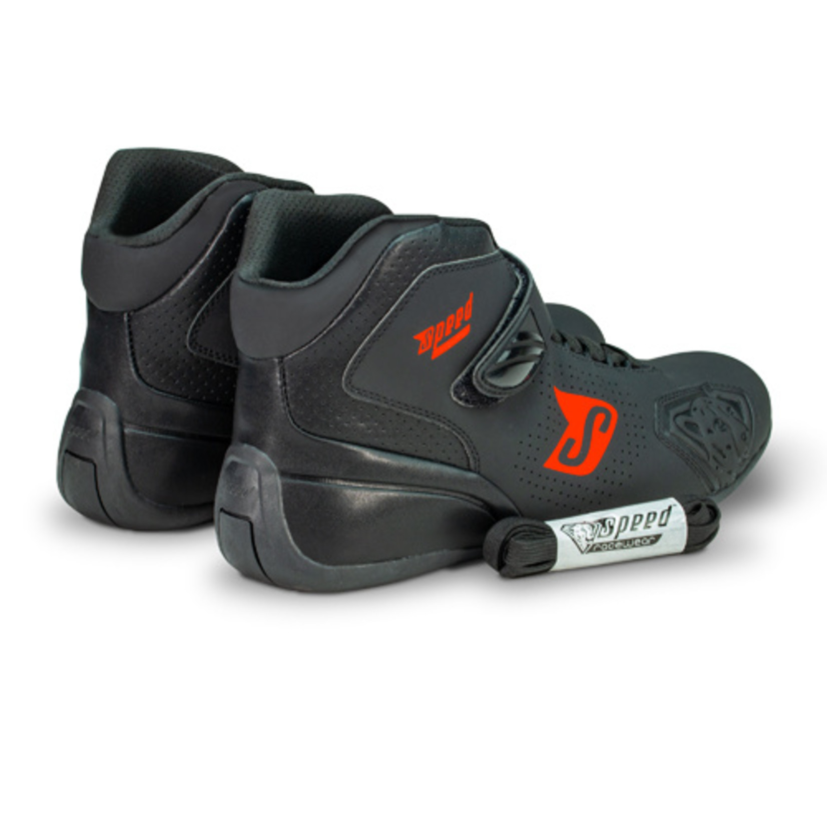 Speed Racewear Speed Rome KS-4 Schoenen - Zwart/Rood