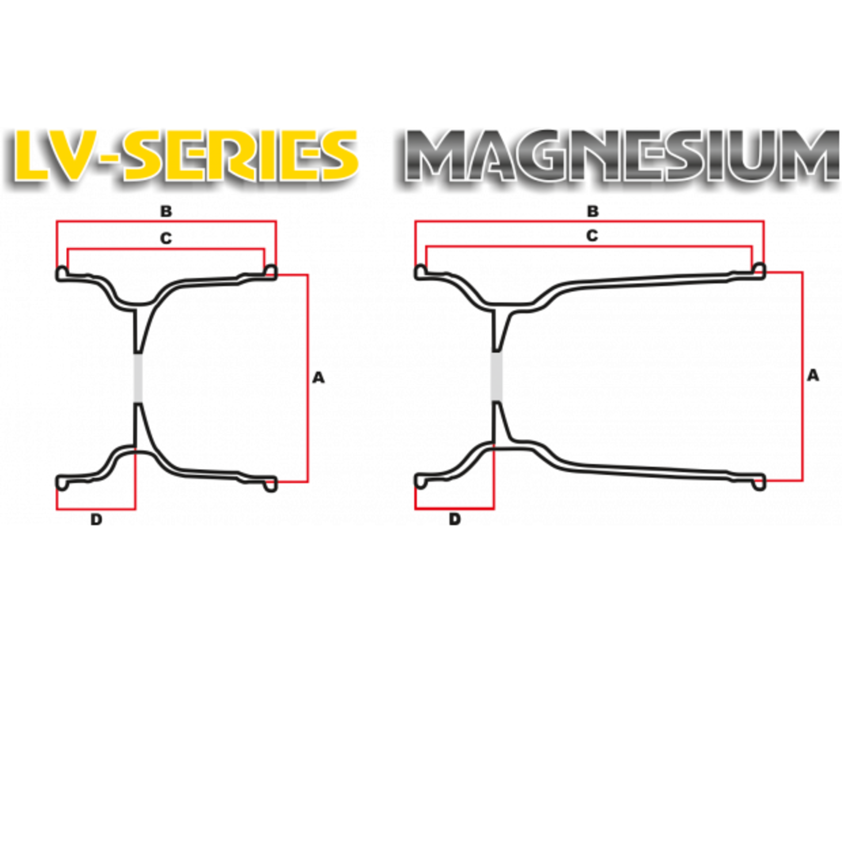 DWT DWT Magnesium Velgen LV-SERIE 180MM 2ST