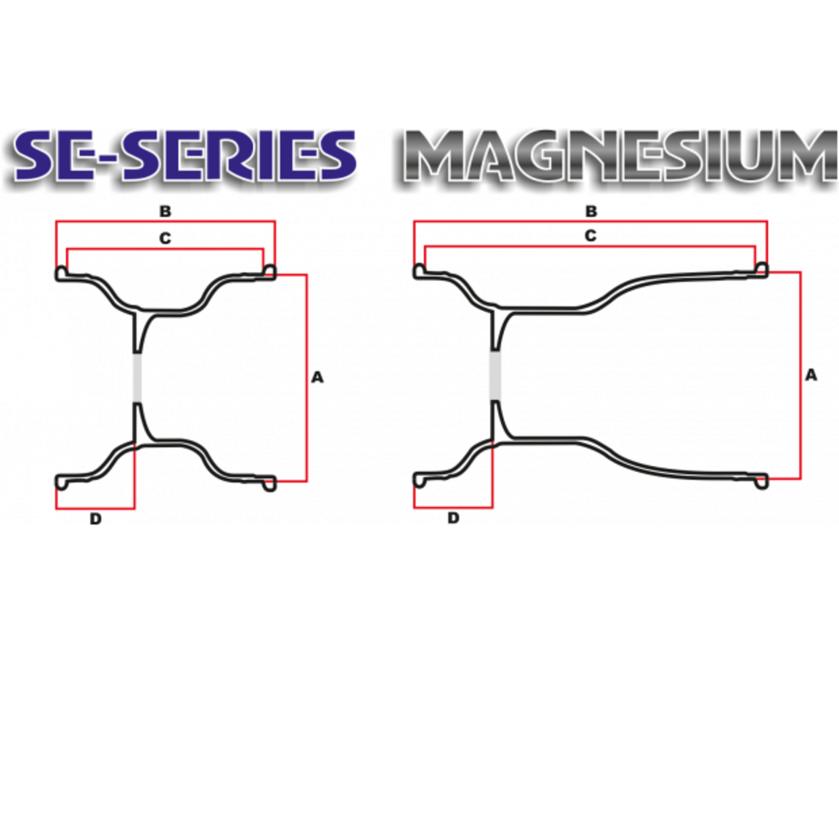DWT DWT Magnesium Velg SE-SERIE 130MM 2ST