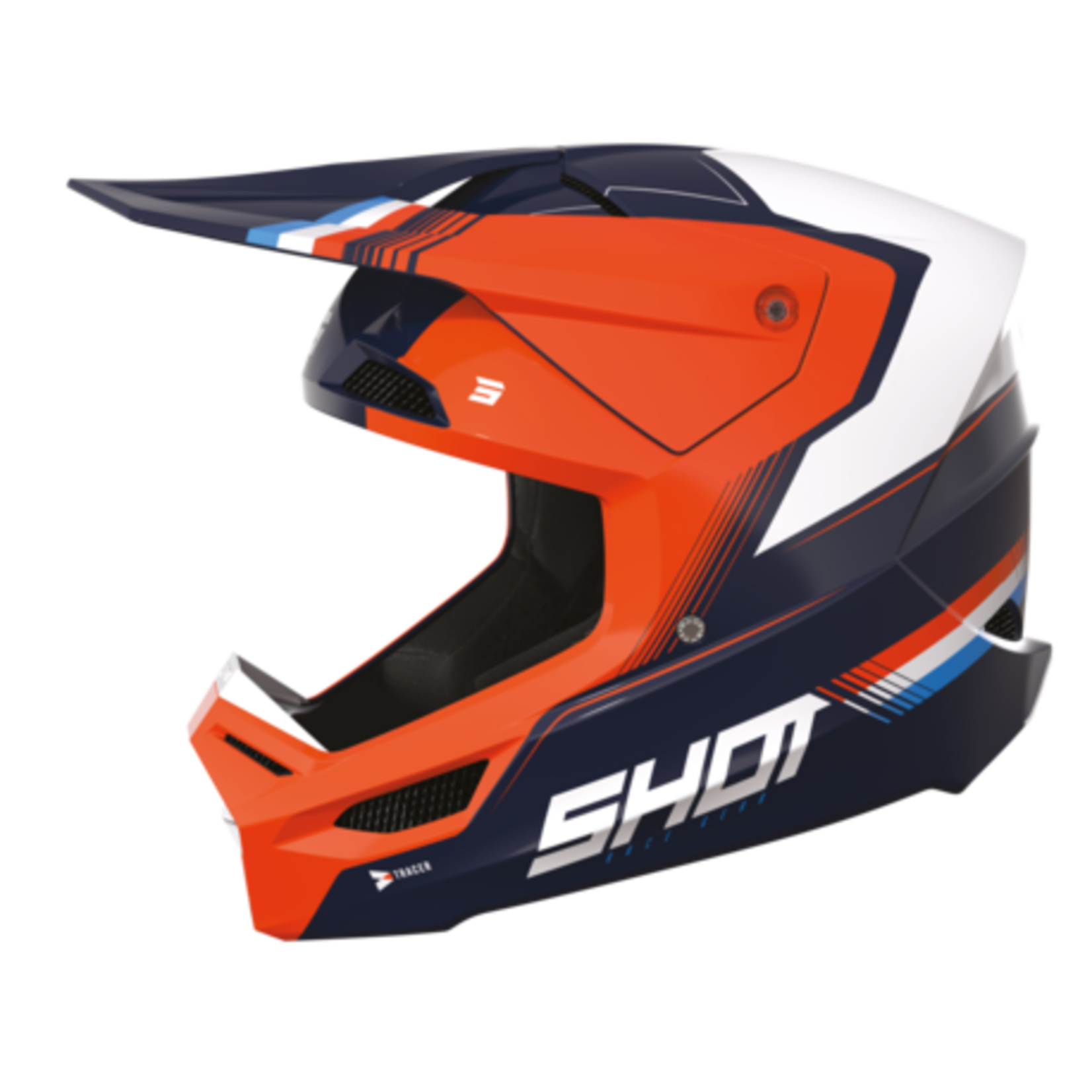 Shot SHOT Helm Kids Furious Tracer Neon Oranje Glanzend