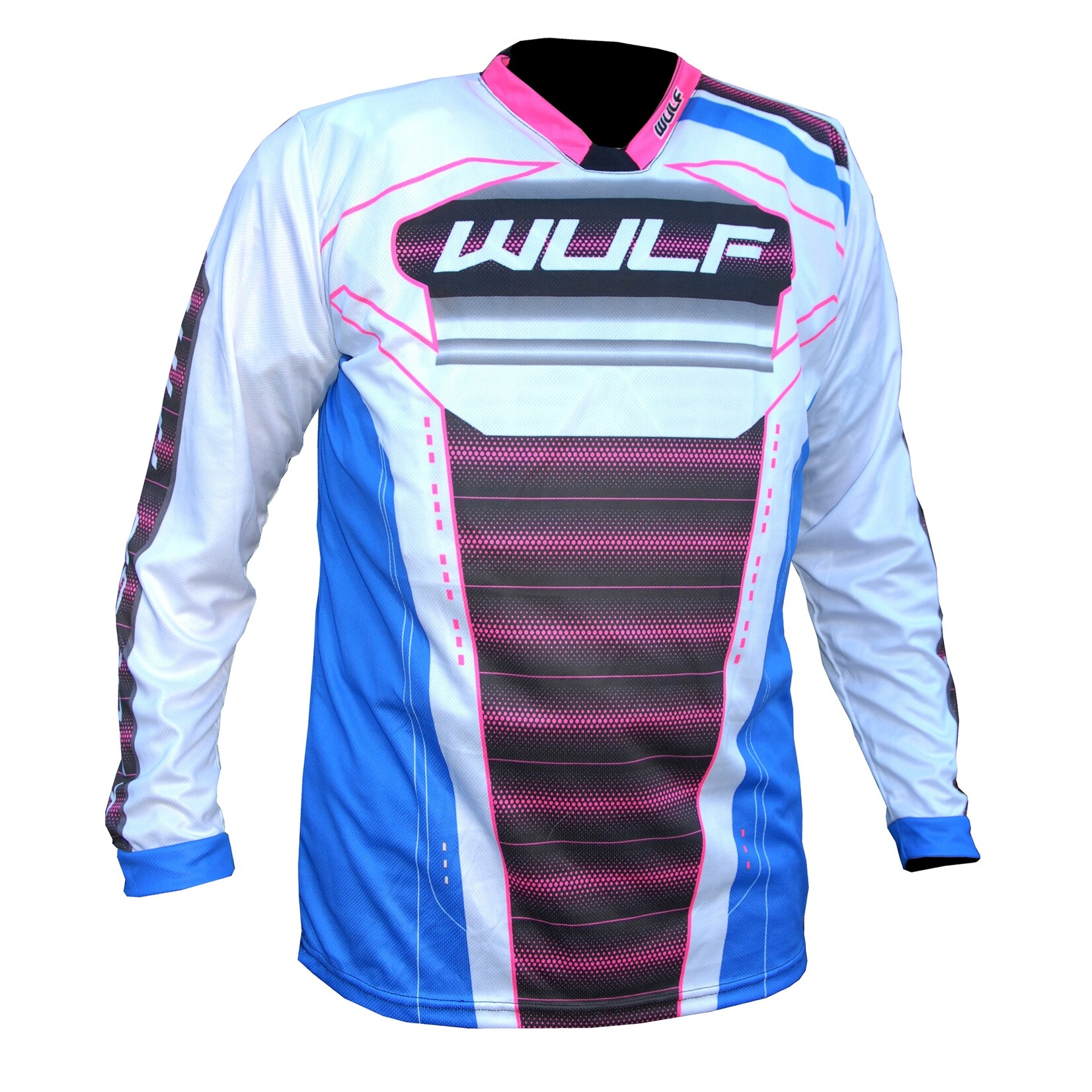 WULFSPORT Wulfsport Corsair Cross Shirt Blauw/Roze