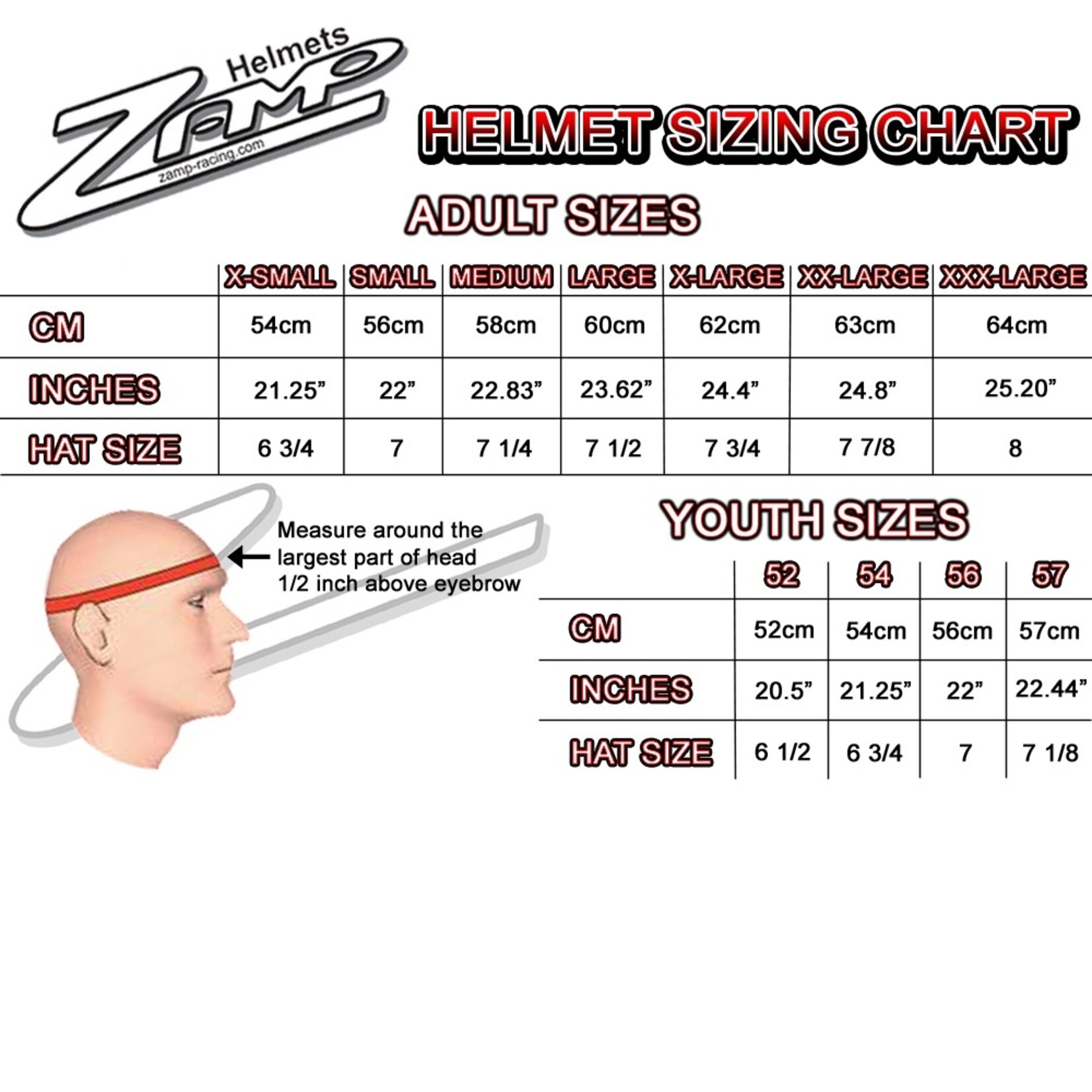 Zamp Zamp RZ-62 Helm Rood/Oranje Snell SA-2020