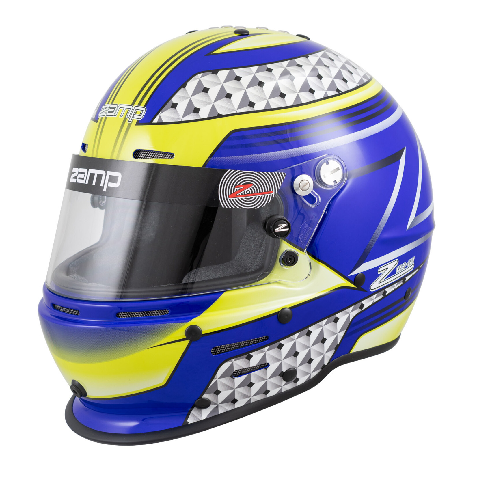 Zamp Zamp RZ-62 Helm Blauw/Groen Snell SA-2020