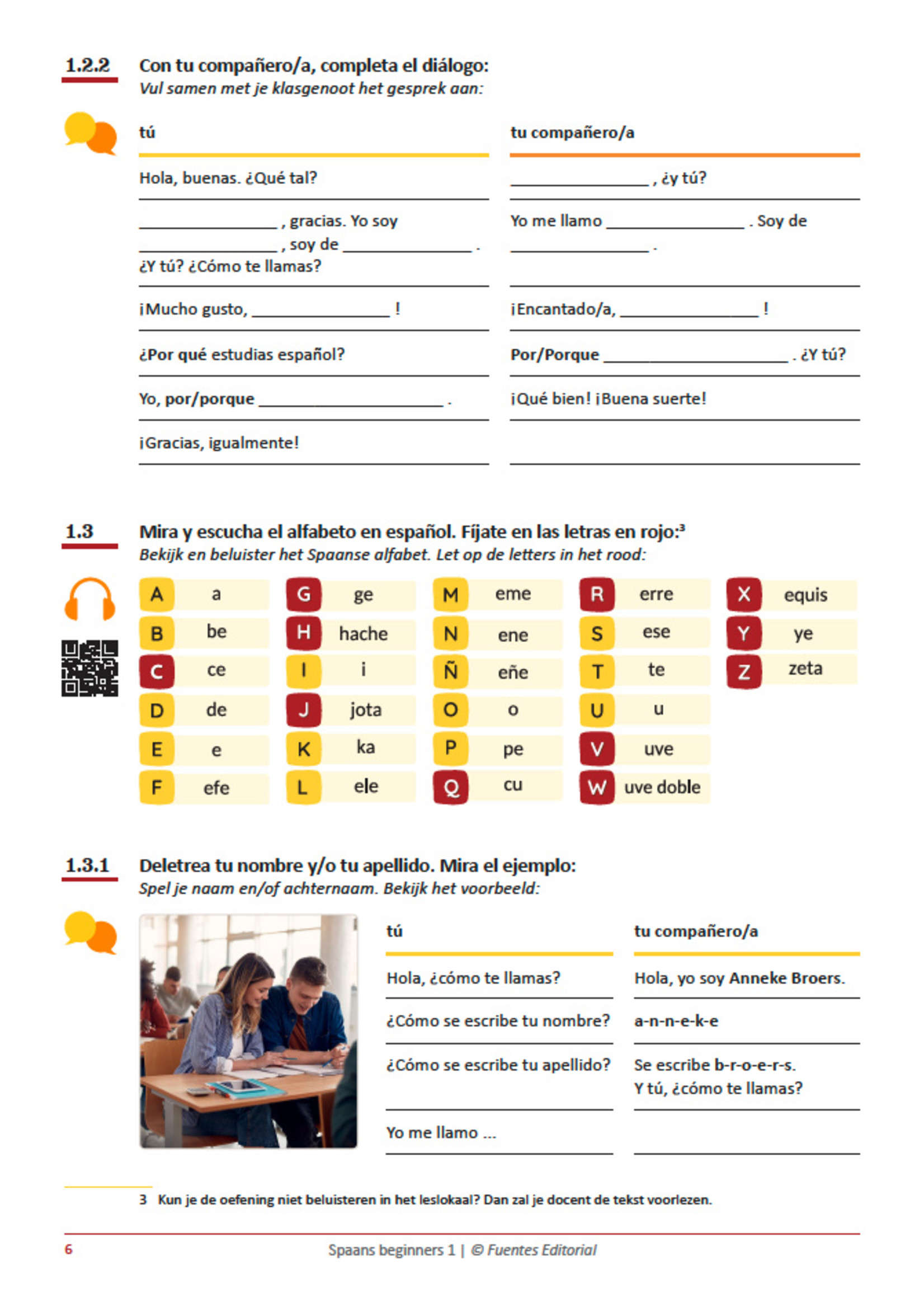 Spaans beginners 1 - lesboek + uitwerkingen