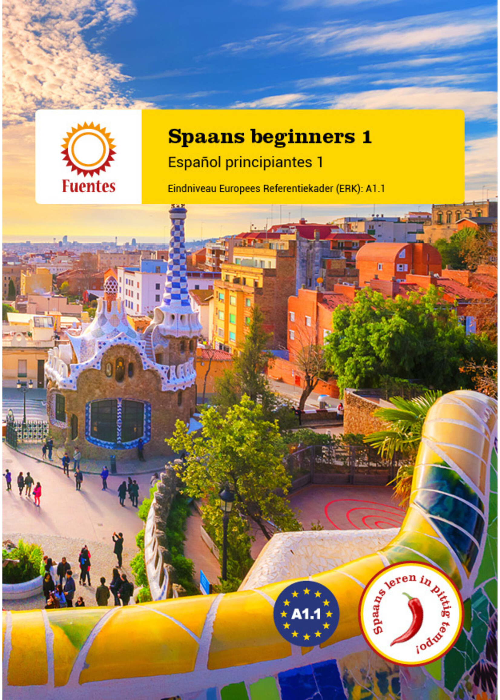 Spaans beginners 1 - lesboek  + boekje uitwerkingen + boekje '500 Spaanse werkwoorden'