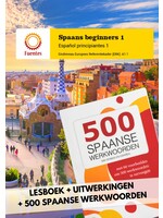 Spaans beginners 1 - lesboek + uitwerkingen + werkwoordenboekje