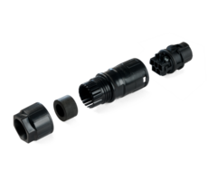 Female Fieldwireable connector 3P Q kabel