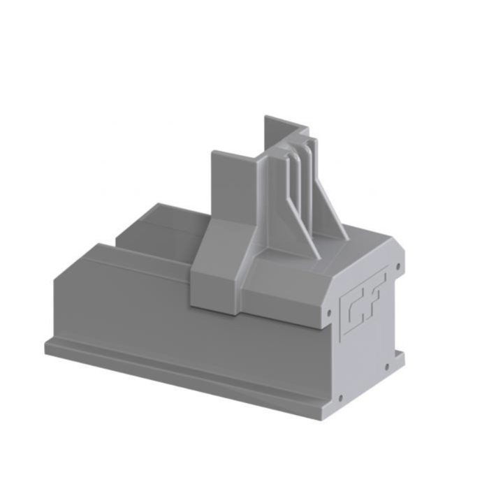 ClickFit EVO Montagerail Eindkap grijs (1008060)