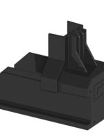 ClickFit EVO Montagerail Eindkap zwart (1008060-B)