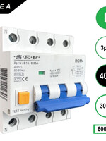 Aardlekautomaat 3p+n B40 30mA 6kA