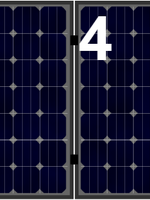 Set voor 6 panelen portrait (dakpannen)