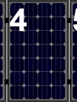 Set voor 7 panelen portrait (dakpannen)