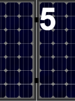 Set voor 8 panelen portrait (dakpannen)