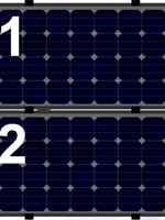 Set voor 2 panelen landscape (dakpannen)