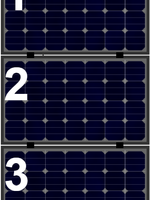 Set voor 3 panelen landscape (dakpannen)