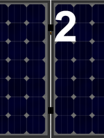 Set voor 2 panelen portrait (staaldak)