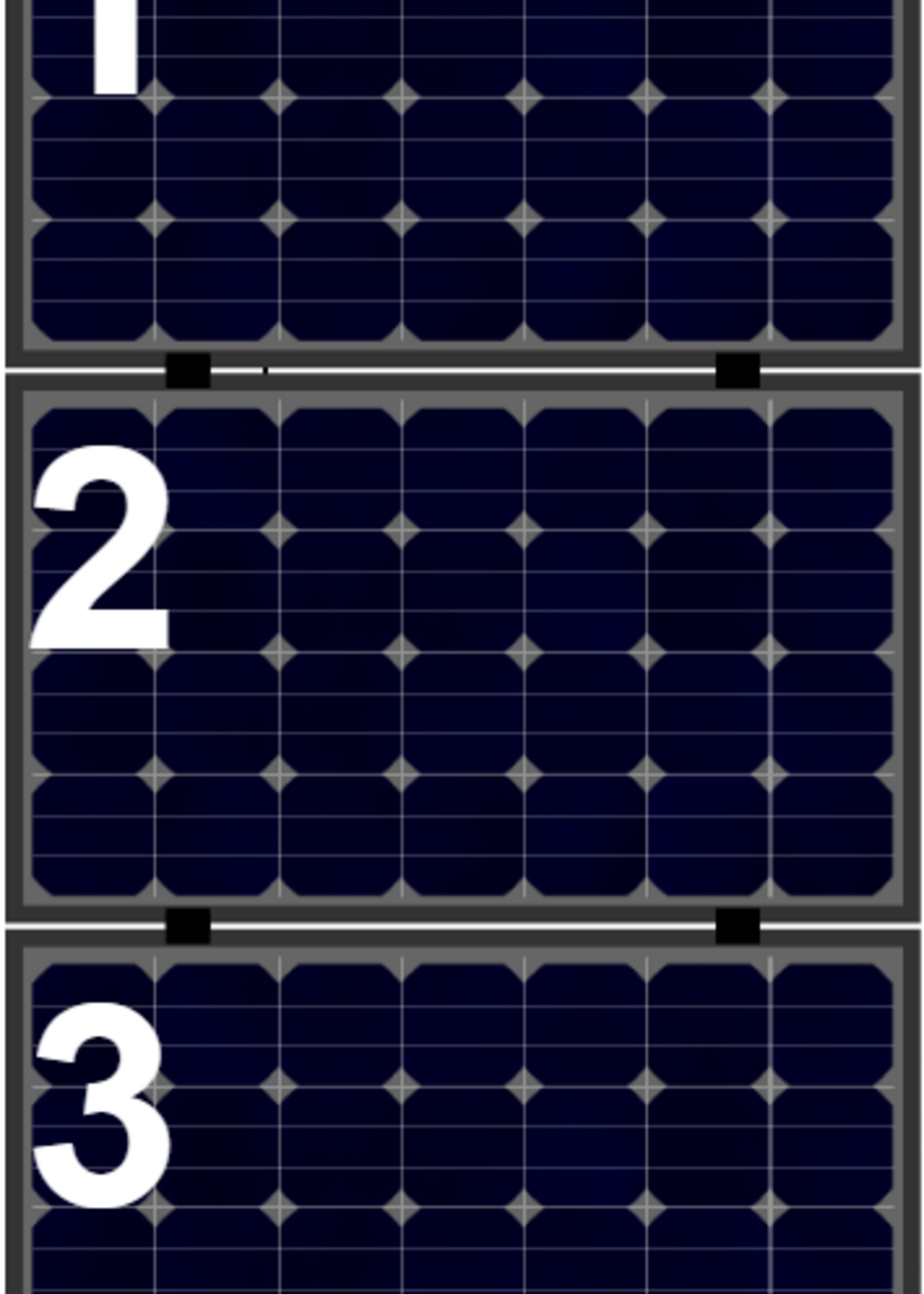 Set voor 3 panelen landscape (Staaldak)