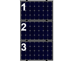 Set voor 3 panelen landscape (Staaldak)