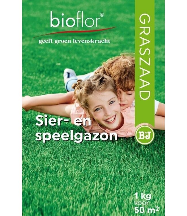 BioFlor 1 kilo graszaad voor 50 m2 Sier- en speelgazon