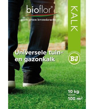 BioFlor 10 kilo kalk korrels voor 100 m2 tuin en gazonkalk