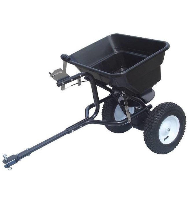 Turfmaster Getrokken strooiwagen voor kunstmest en strooizout 36 kg.