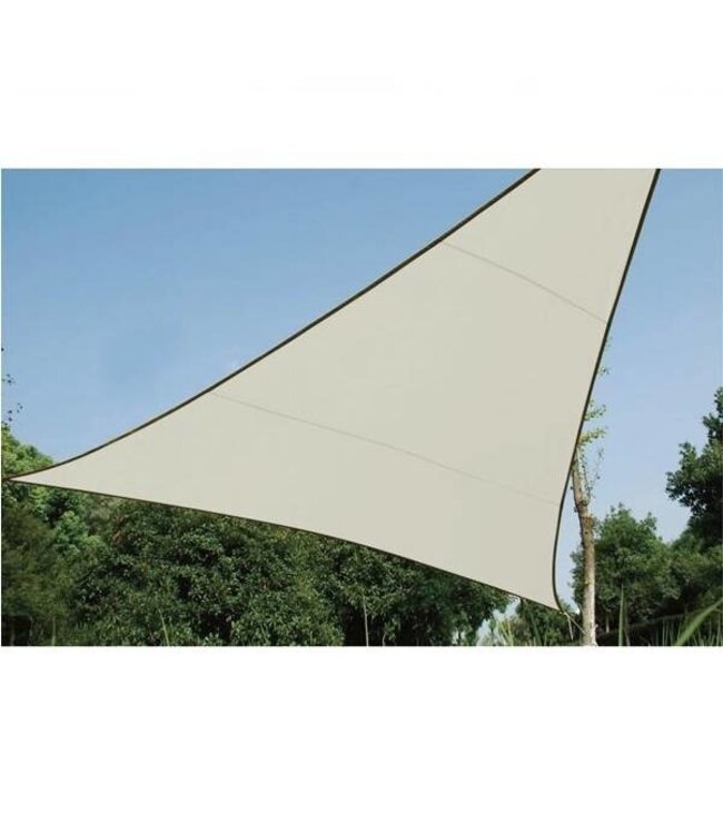 Perel Schaduwdoek driehoek 3.6 x 3.6 x 3.6 creme zonnezeil