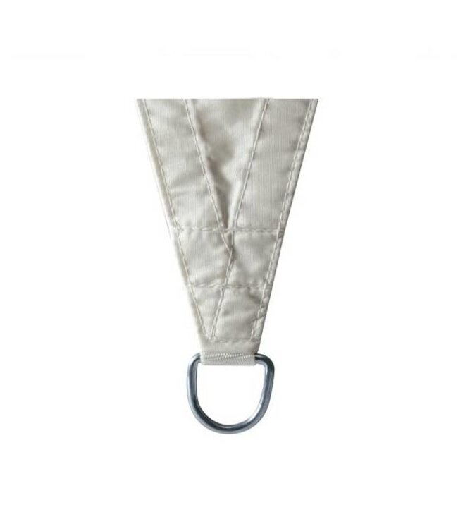 Perel Schaduwdoek driehoek 3.6 x 3.6 x 3.6 creme zonnezeil