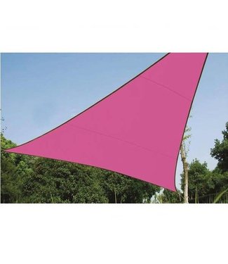 Perel Schaduwdoek driehoek 3.6 x 3.6 x 3.6 fuchsia | Roze zonnezeil