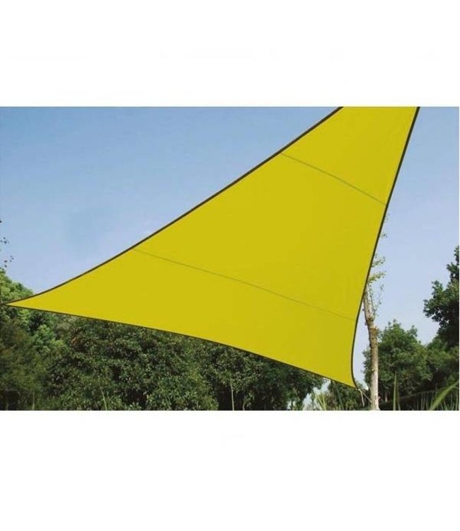 Perel Schaduwdoek driehoek 3.6 x 3.6 x 3.6 licht groen zonnezeil