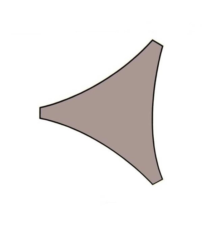 Perel Schaduwdoek driehoek 3.6 x 3.6 x 3.6 taupe zonnezeil