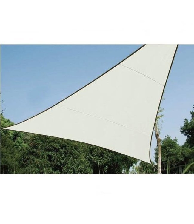 Perel Schaduwdoek driehoek 5 x 5 x 5 creme zonnezeil