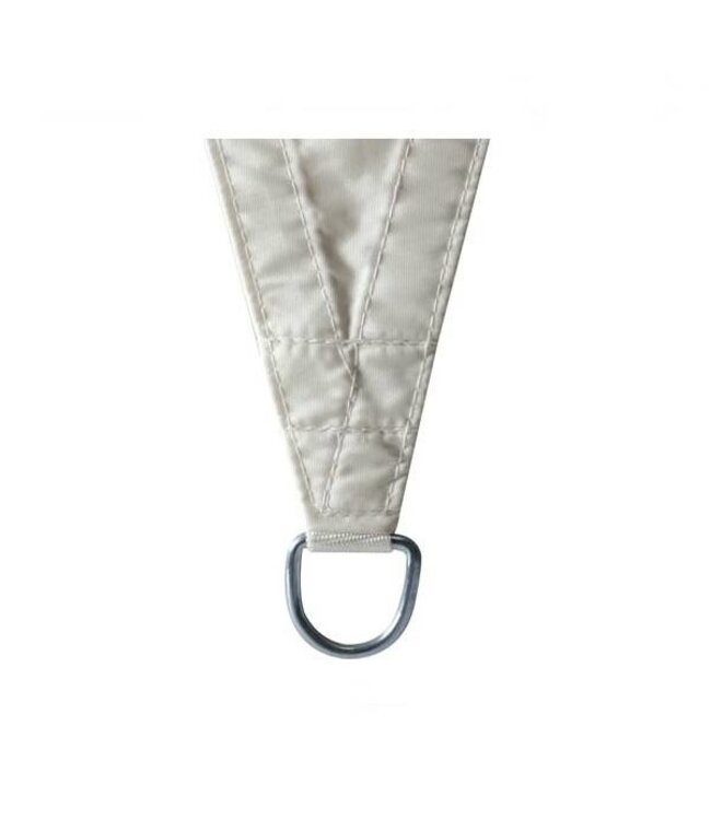 Perel Schaduwdoek driehoek 5 x 5 x 5 creme zonnezeil