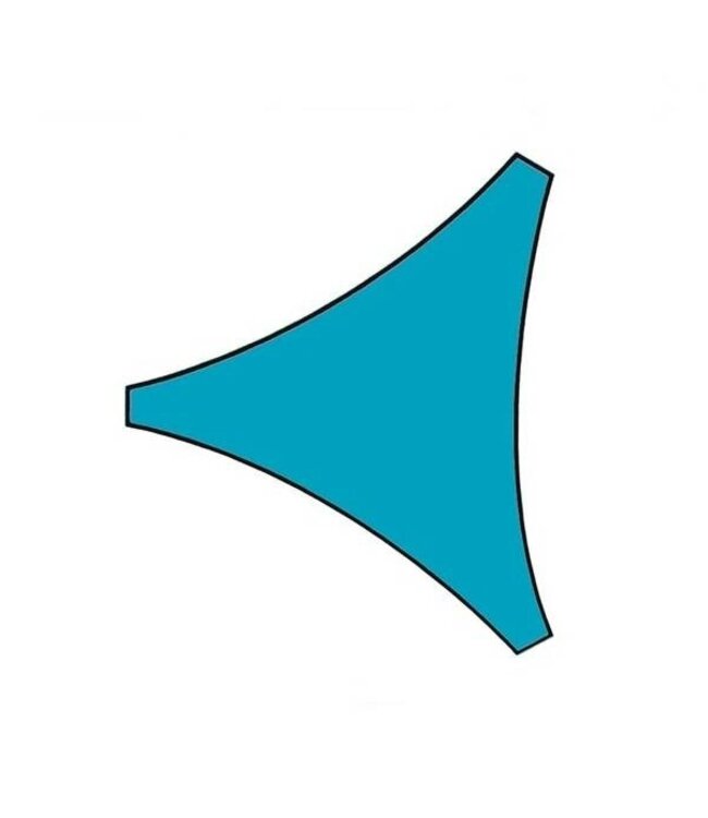 Perel Schaduwdoek driehoek 5 x 5 x 5 hemelsblauw zonnezeil