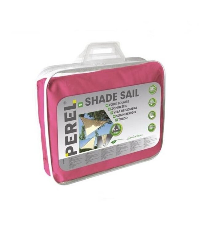 Perel Schaduwdoek driehoek 5 x 5 x 5 Fuchsia | Roze zonnezeil