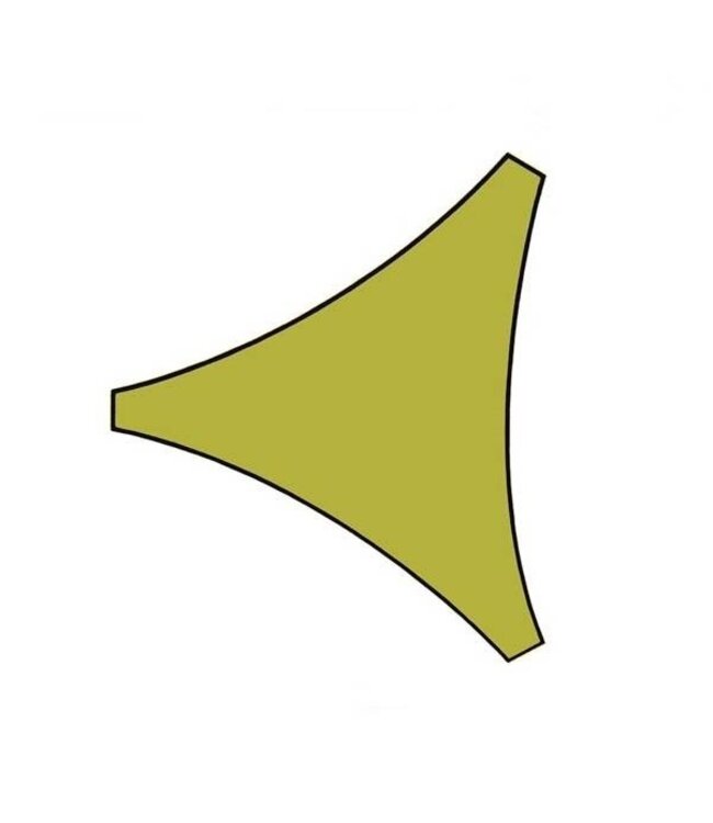 Perel Schaduwdoek driehoek 5 x 5 x 5 lichtgroen zonnezeil