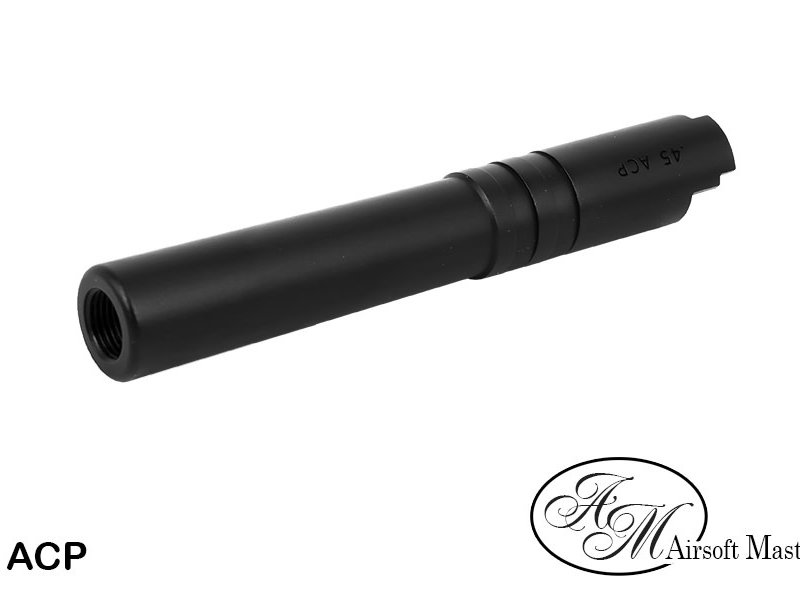 Airsoft Masterpiece .45 Threaded Aluminum Outer Barrel for Hi-CAPA 4.3