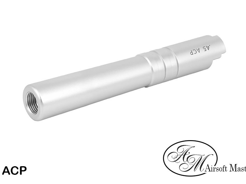 Airsoft Masterpiece .45 Threaded Aluminum Outer Barrel for Hi-CAPA 4.3