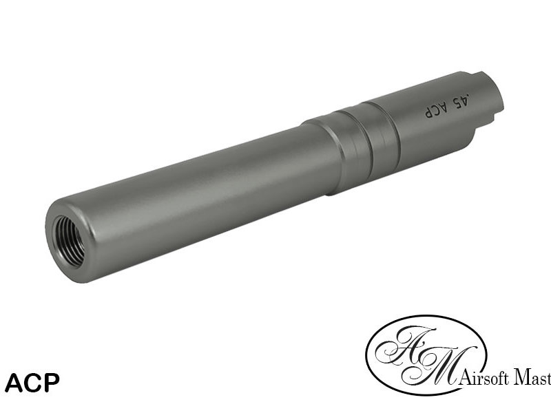 Airsoft Masterpiece .45 Threaded Aluminum Outer Barrel for Hi-CAPA 4.3