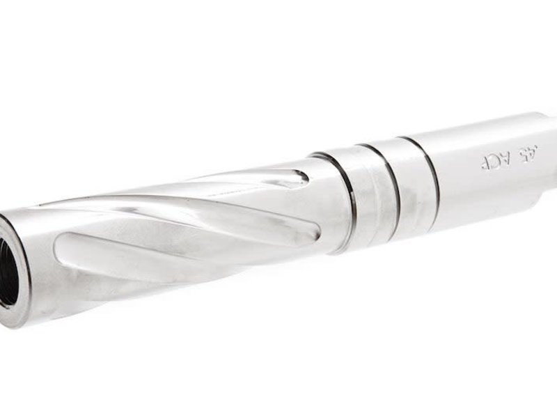 GK Tactical Stainless Steel Threaded Tornado Outer Barrel for Tokyo Marui Hi-Capa 4.3 GBB - Silver
