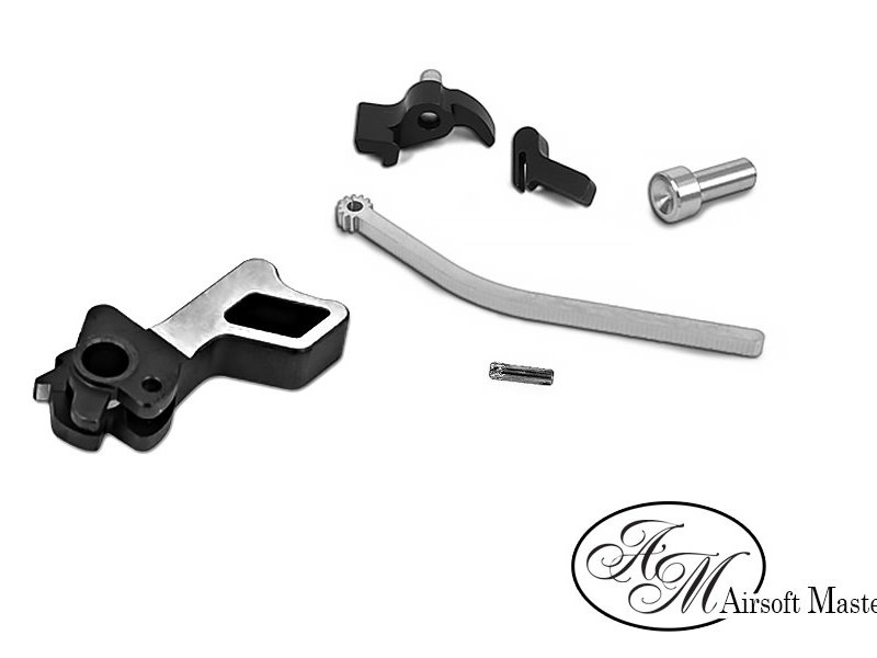 Airsoft Masterpiece CNC Steel Hammer & Sear Set for Marui Hi-CAPA (S Style Square)