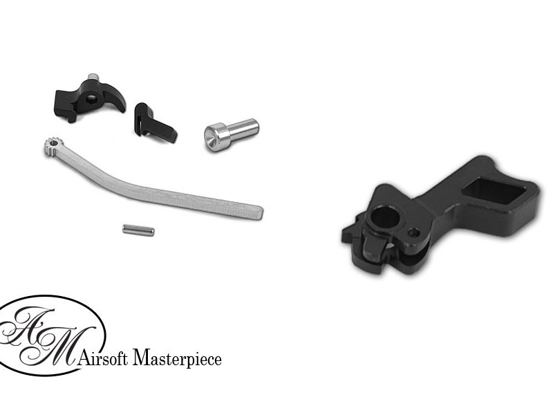 Airsoft Masterpiece CNC Steel Hammer & Sear Set for Marui Hi-CAPA (S Style Square)