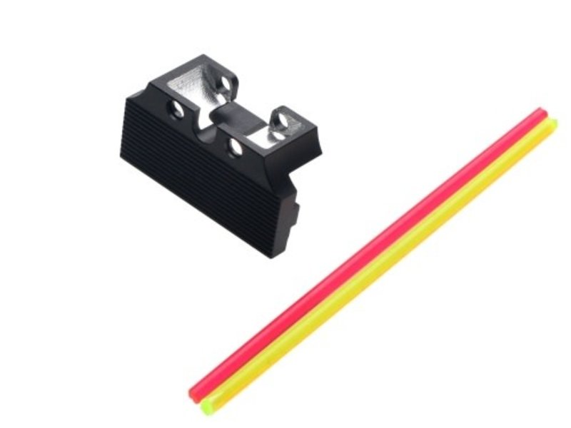 CowCowTechnology Fiber Optic Rear Sight Plate