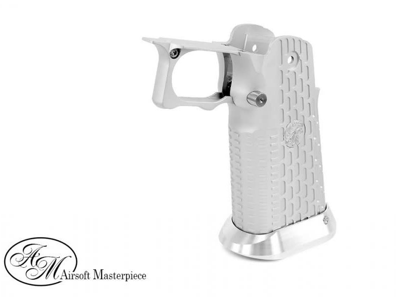 Airsoft Masterpiece Aluminum Grip for Hi-CAPA Type 13 (LimCat) Silver