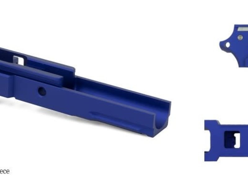 Airsoft Masterpiece Aluminum Advance Frame with Rail - No Marking Blue