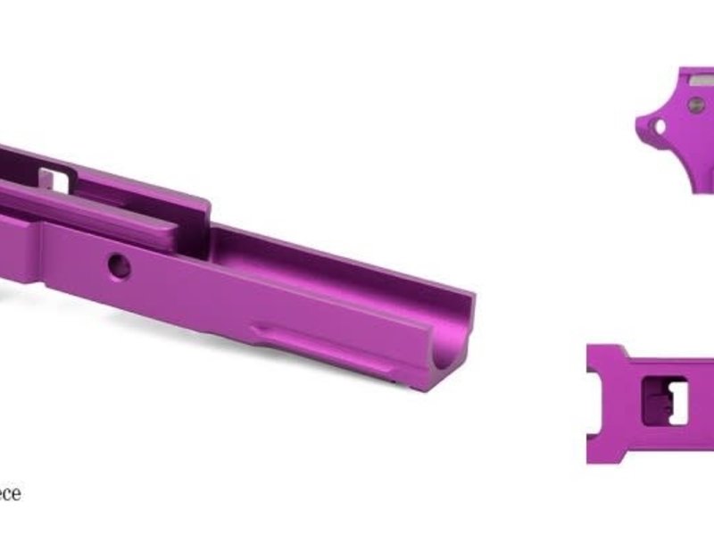Airsoft Masterpiece Aluminum Advance Frame with Rail - No Marking Purple