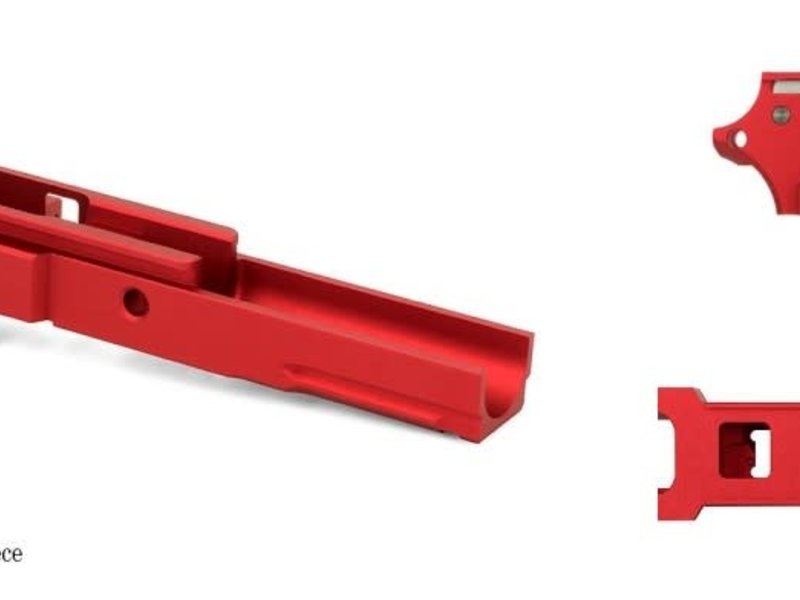 Airsoft Masterpiece Aluminum Advance Frame with Rail - No Marking Red