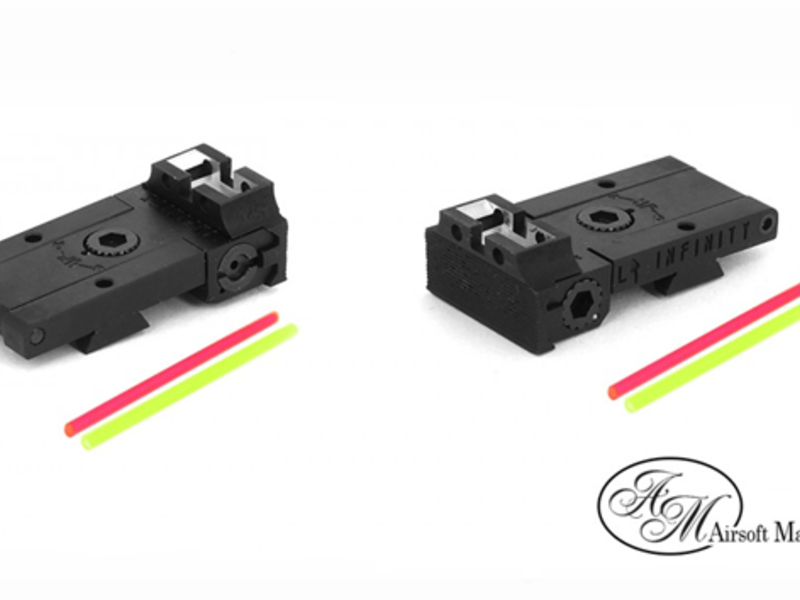 Airsoft Masterpiece Aluminum Rear Sight with Fiber for Hi-CAPA - Infinity
