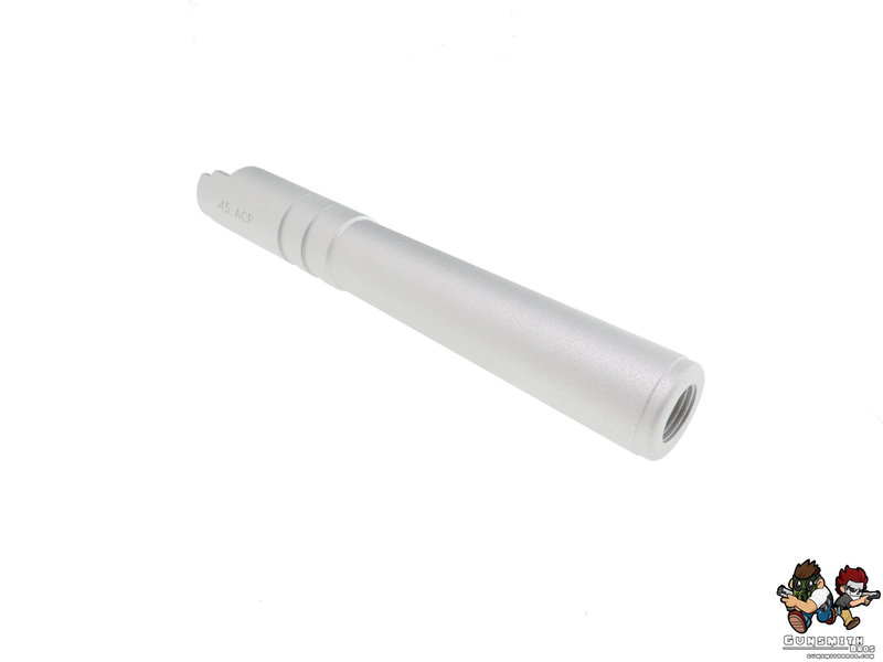 GunSmith Bros Aluminum Outerbarrel threaded 5.1 Silver